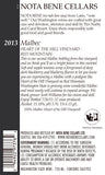 2013 Malbec – Heart of the Hill Vineyard : Red Mountain