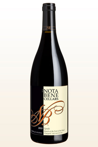 2018 :Nota Bene Syrah – Ranch at the End of the Road Vineyard : Red Mountain