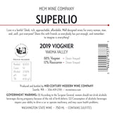2019 MCM Wine Company Superlio Viognier – Dineen Vineyard: Yakima Valley