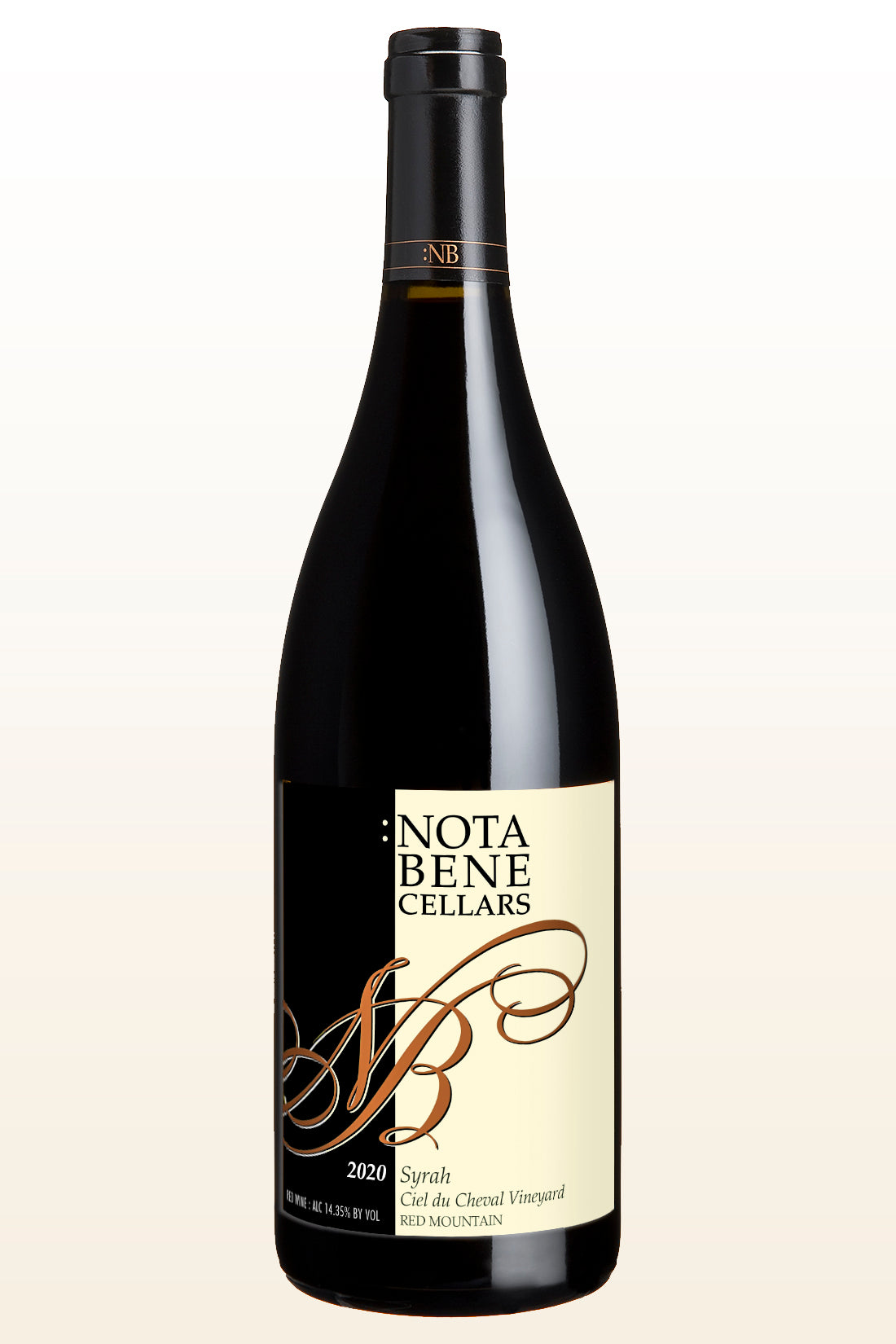 2020 :Nota Bene Syrah - Ciel du Cheval Vineyard - Red Mountain