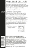 2020 :Nota Bene Cabernet Sauvignon Arianses Vineyard - Wahluke Slope