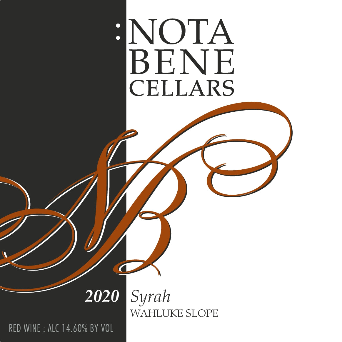 2020 :Nota Bene Syrah - Wahluke Slope