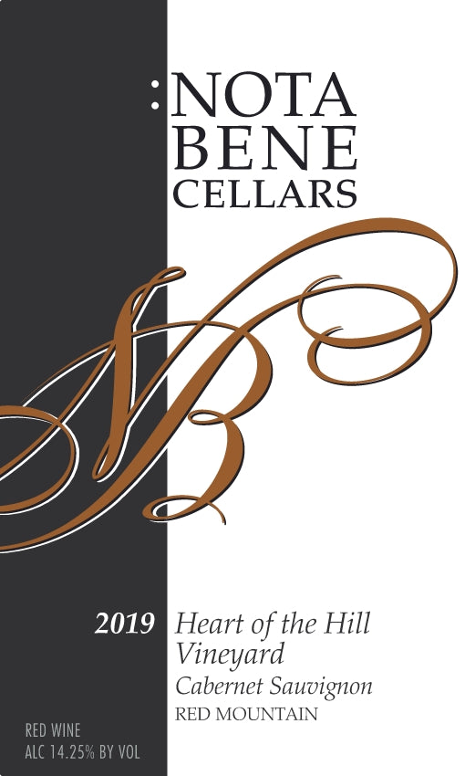 2019 :Nota Bene Cabernet Sauvignon - Heart of the Hill Vineyard - Red Mountain