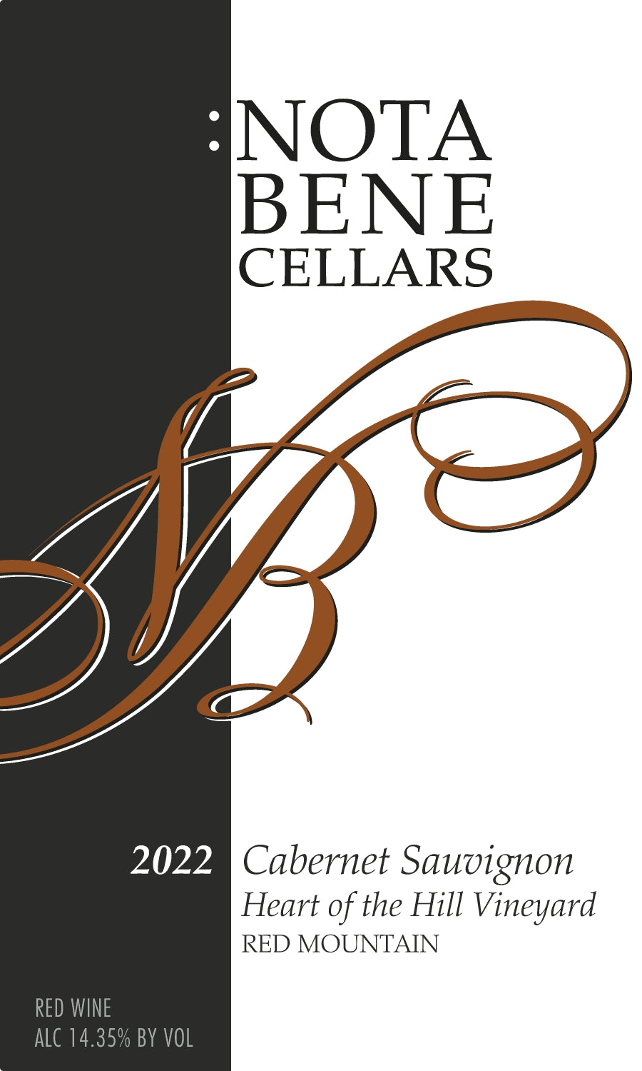 2022 :Nota Bene Cabernet Sauvignon - Heart of the Hill Vineyard - Red Mountain