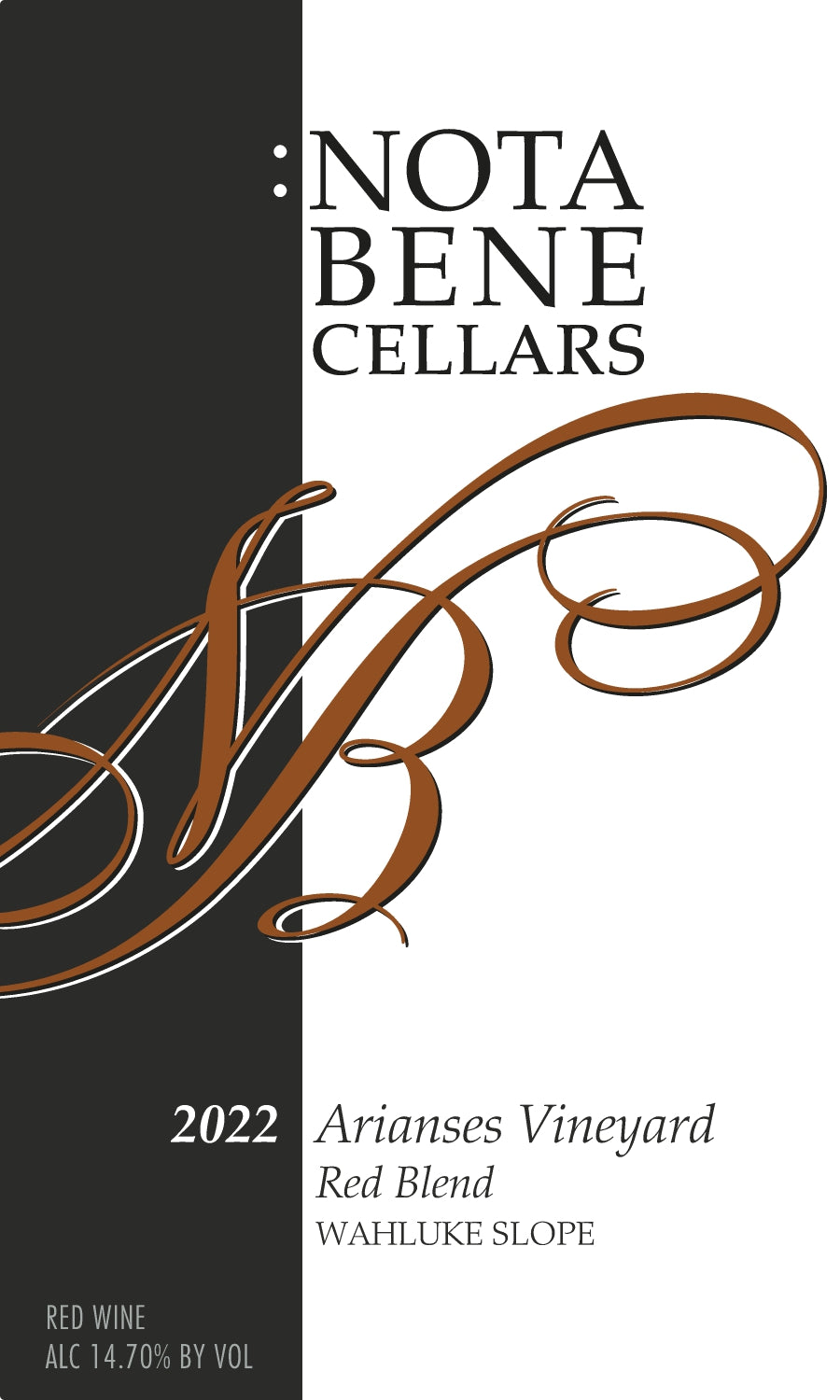 2022 :Nota Bene Arianses Vineyard Red Blend - Wahluke Slope