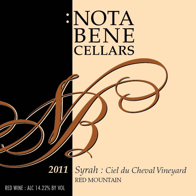2011 Syrah - Ciel du Cheval Vineyard : Red Mountain