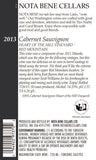 2013 Cabernet Sauvignon – Heart of the Hill  Vineyard : Red Mountain
