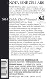 2014 Ciel du Cheval Vineyard :  Red Mountain