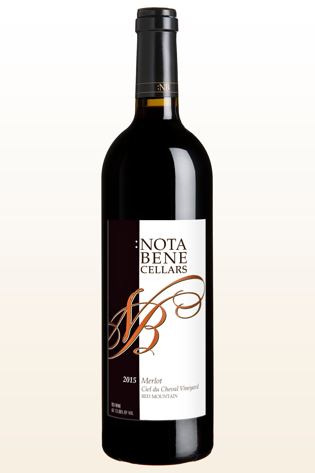 2015 :Nota Bene Merlot – Ciel du Cheval Vineyard :  Red Mountain