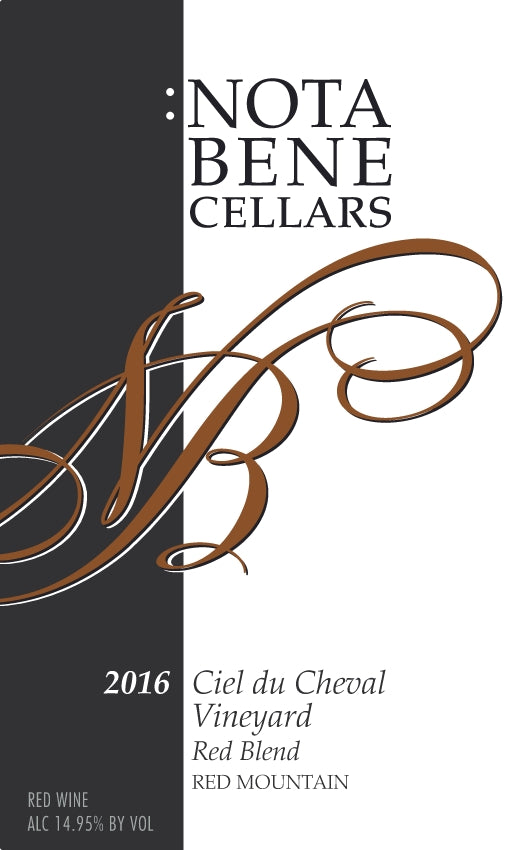 2016 Ciel du Cheval Vineyard :  Red Mountain