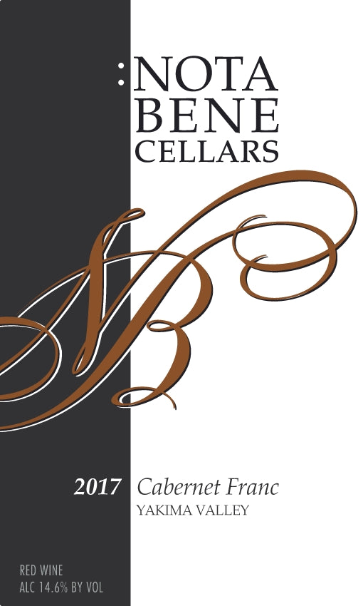 2017 :Nota Bene Cabernet Franc – Yakima Valley