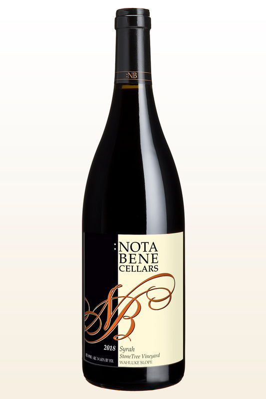 2018 :Nota Bene Syrah - StoneTree Vineyard : Wahluke Slope