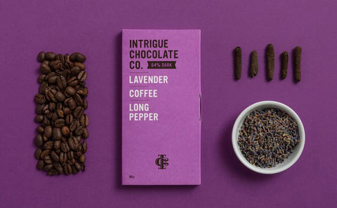 Intrigue Chocolate - Lavender, Coffee, Long Pepper Bar