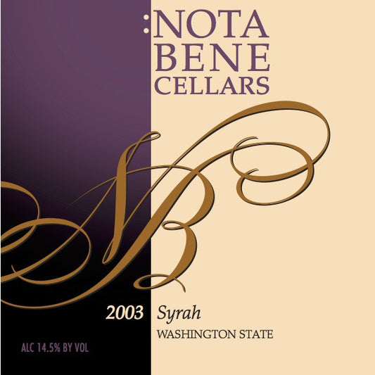 2003 Syrah : Washington State