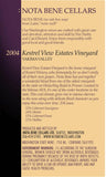2004 Kestrel View Estates Vineyard : Yakima Valley